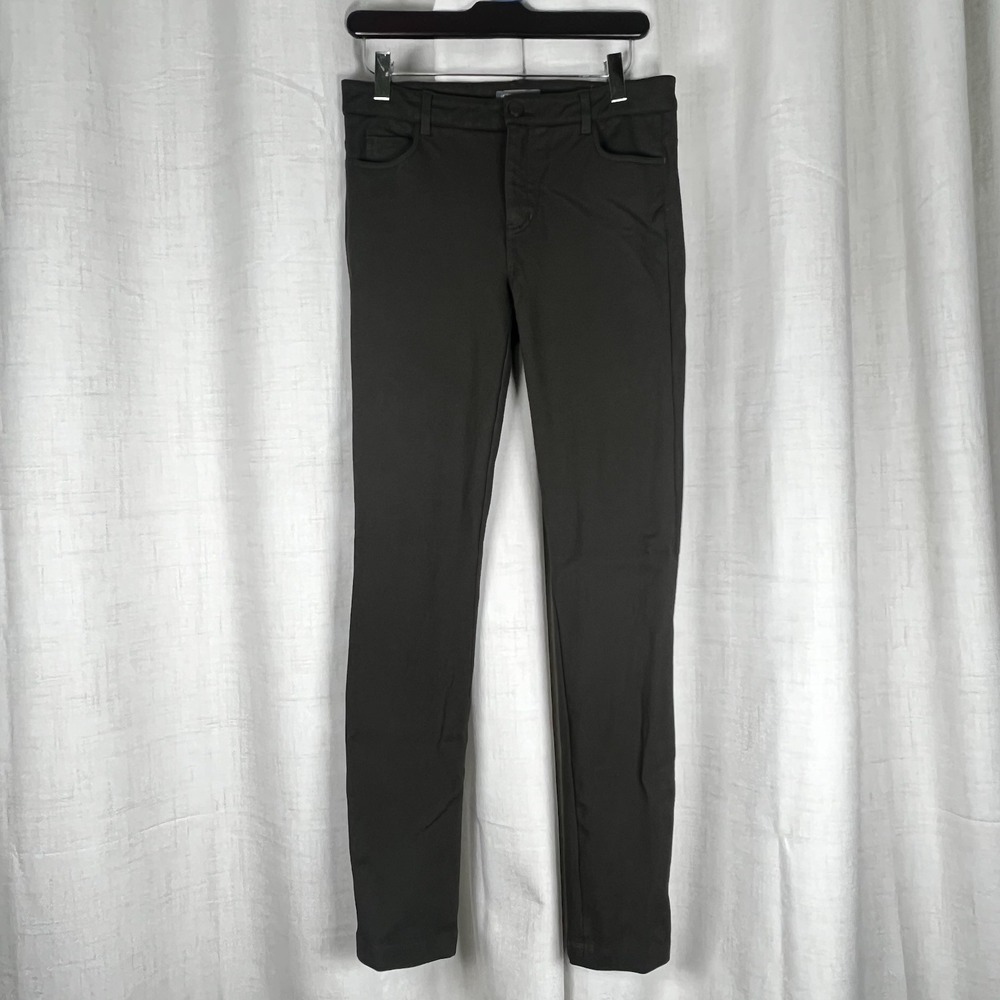 Vince Pants Womens Size 6 Grey Skinny Ponte Knit Viscose Stretch Slim Fit Career